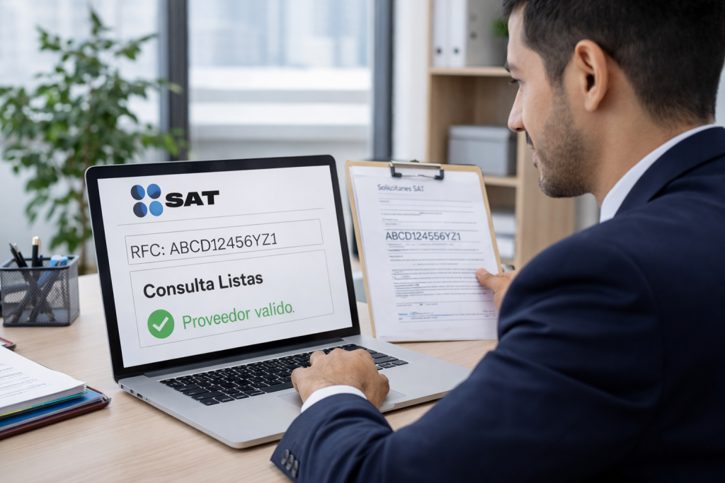 Cómo validar proveedores ante el SAT antes de facturar