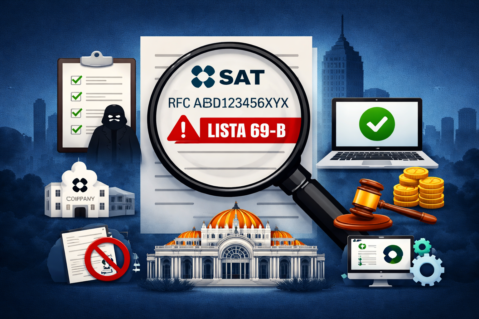 validación lista negra SAT