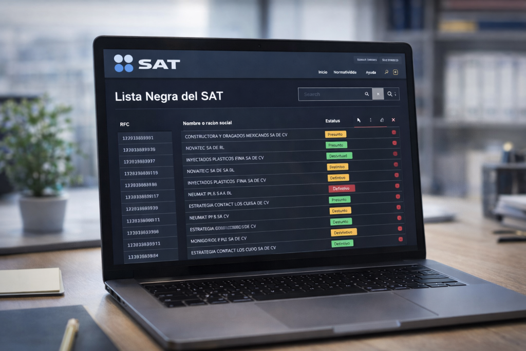 servicio validación lista negra SAT México