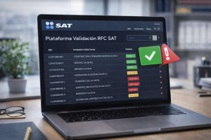 Plataforma validación RFC SAT