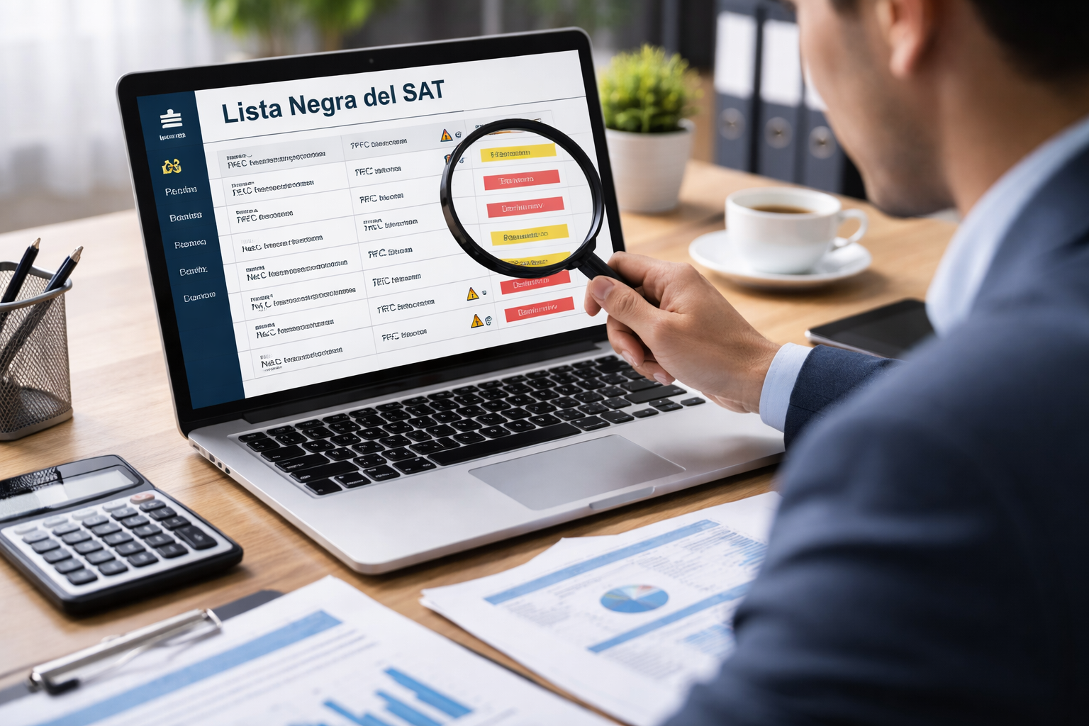 cómo validar lista negra SAT paso a paso