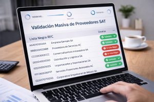 validación masiva de proveedores SAT