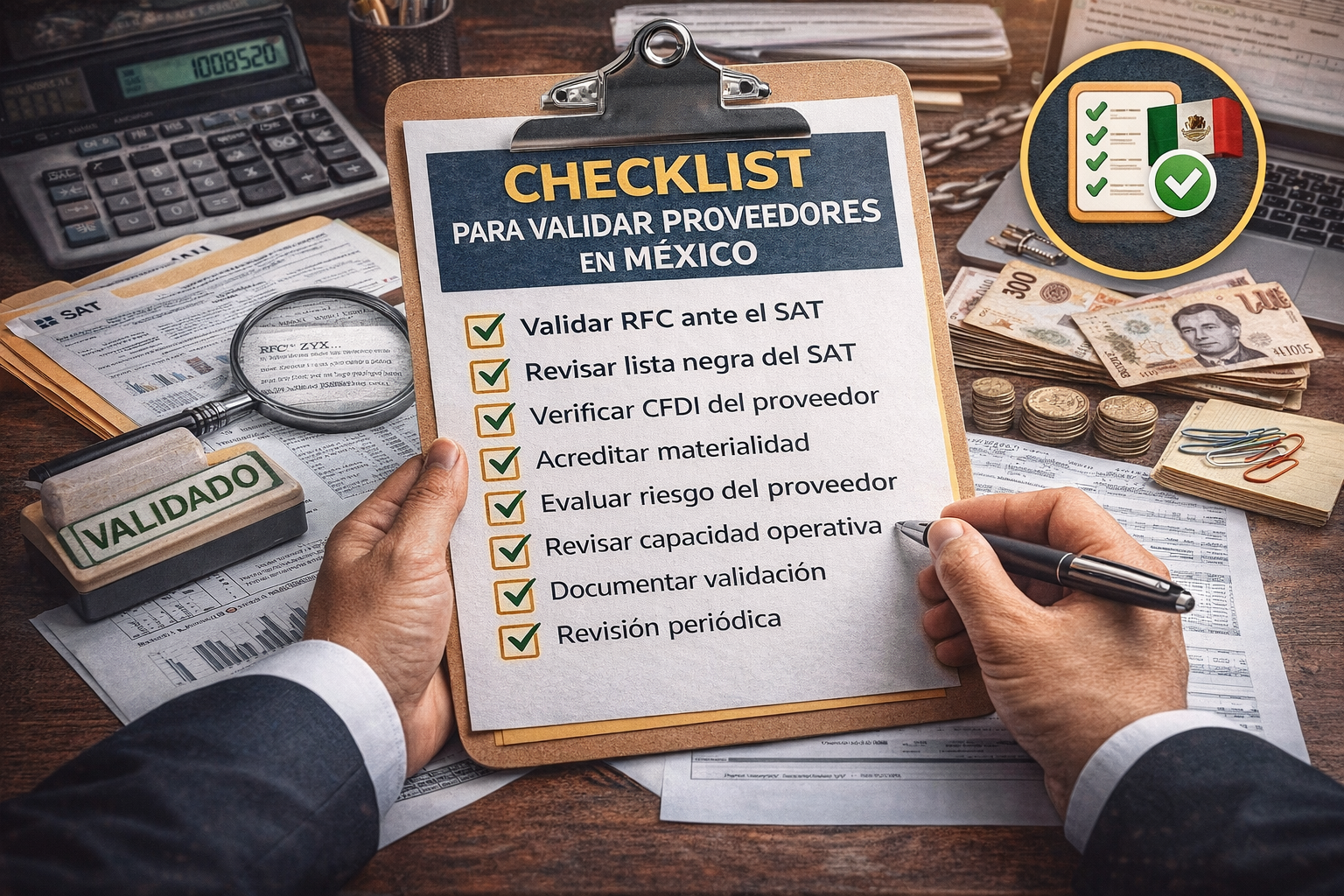 checklist para validar proveedores en México