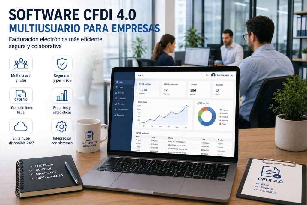 software CFDI 4.0 multiusuario para empresas