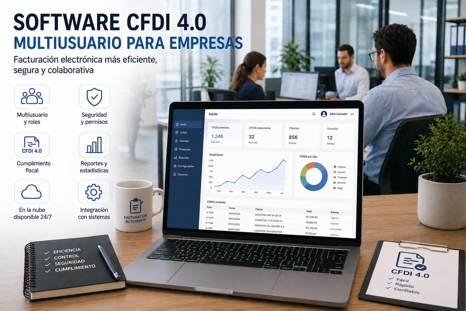 software CFDI 4.0 multiusuario para empresas