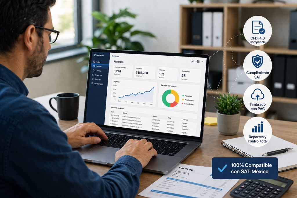 Software de facturación compatible con SAT en México: cómo elegir una solución confiable para CFDI 4.0 en 2026